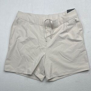 Nike Cream Athletic Shorts with Elastic Waistband and drawstring waist  dri fit